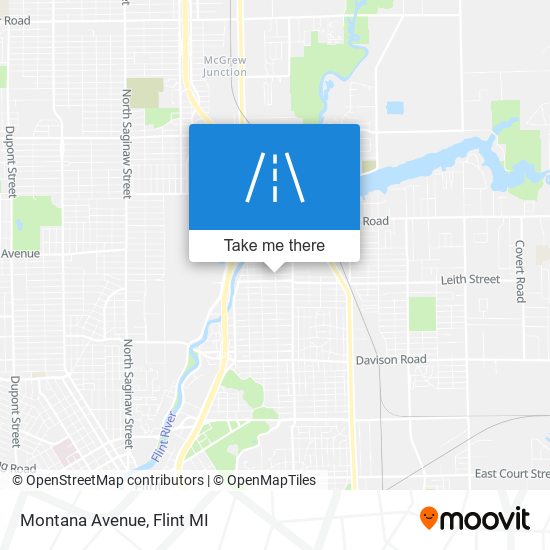 Montana Avenue map