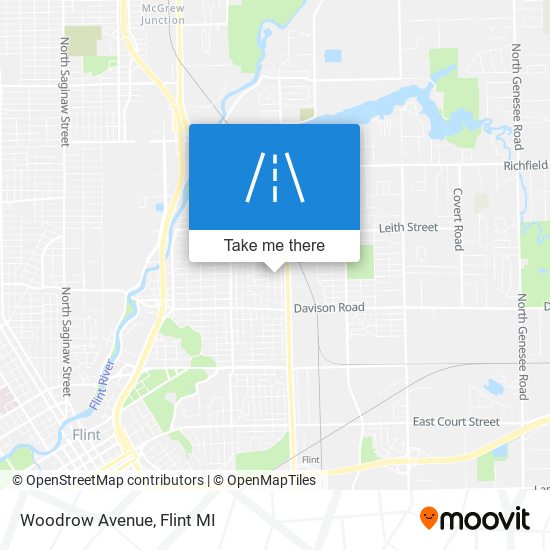 Woodrow Avenue map