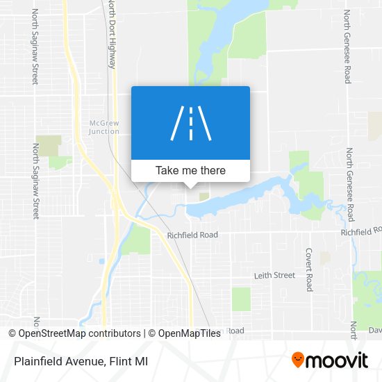Plainfield Avenue map