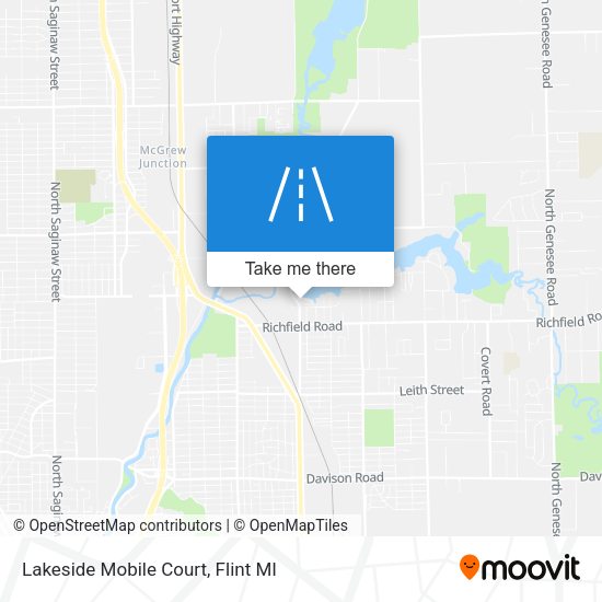 Lakeside Mobile Court map