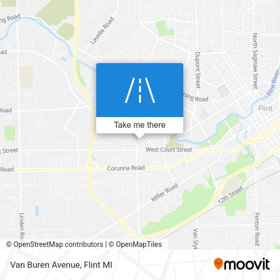 Mapa de Van Buren Avenue