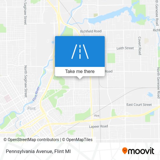 Mapa de Pennsylvania Avenue