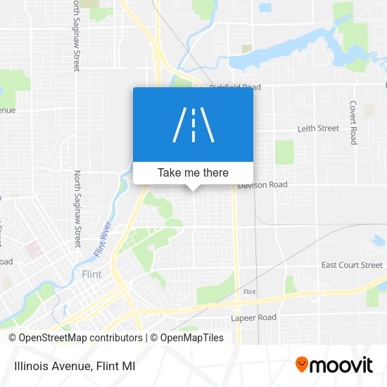 Mapa de Illinois Avenue