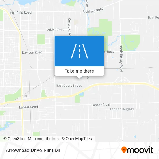 Arrowhead Drive map