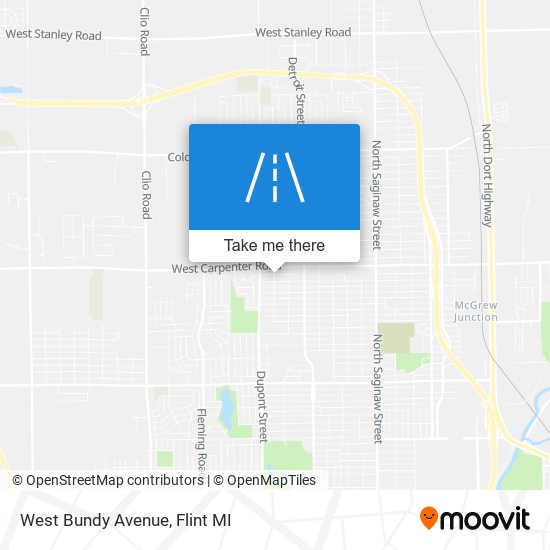 West Bundy Avenue map