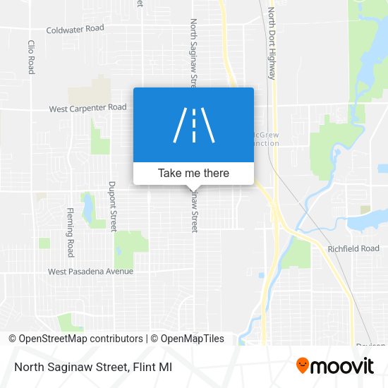 North Saginaw Street map