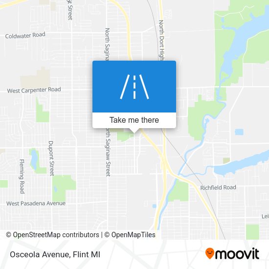 Osceola Avenue map