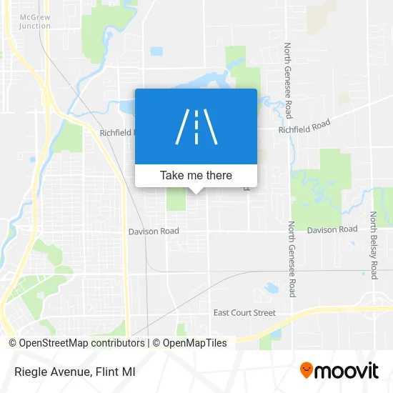 Riegle Avenue map