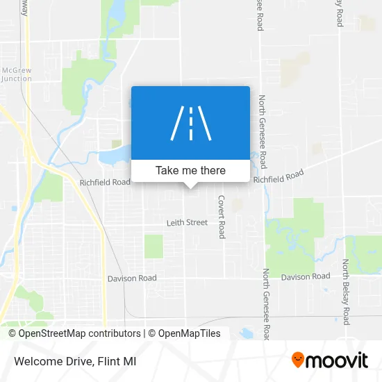Welcome Drive map