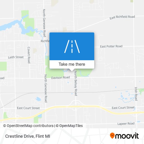 Mapa de Crestline Drive