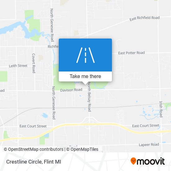 Crestline Circle map