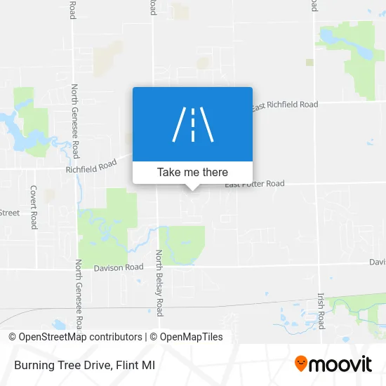 Burning Tree Drive map