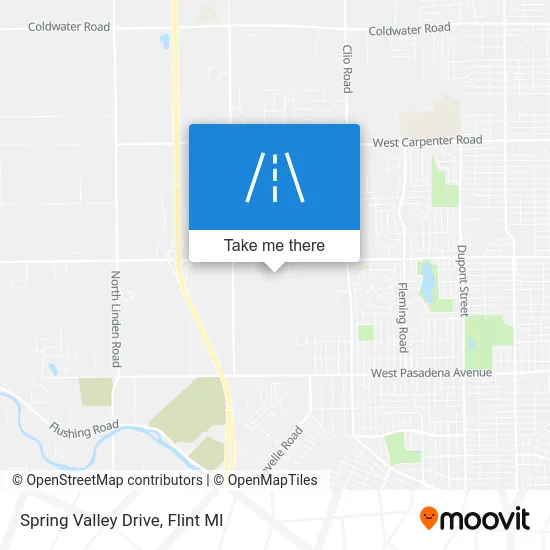 Spring Valley Drive map