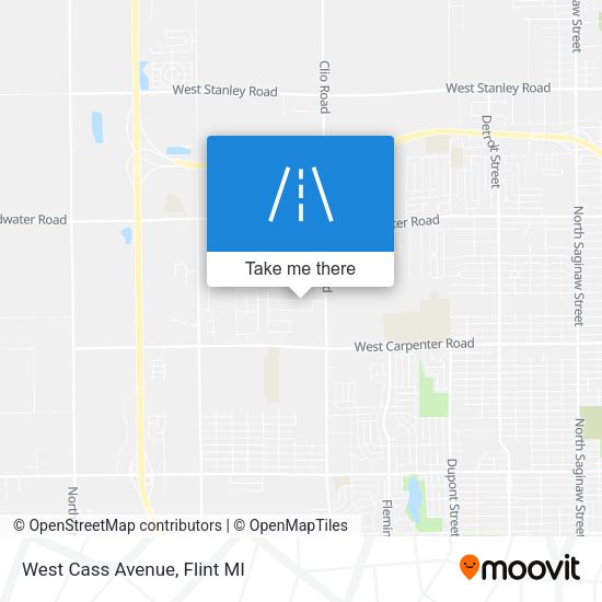Mapa de West Cass Avenue