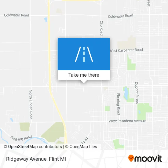 Ridgeway Avenue map