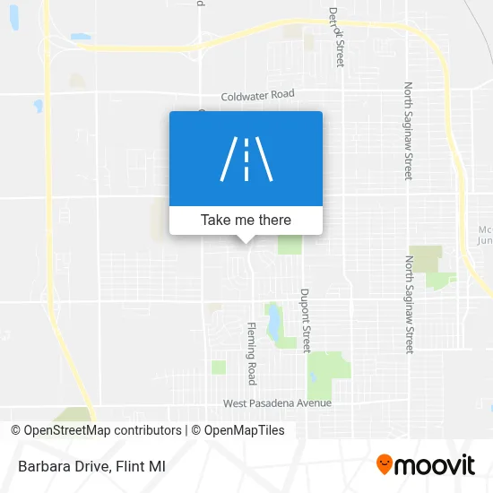 Barbara Drive map
