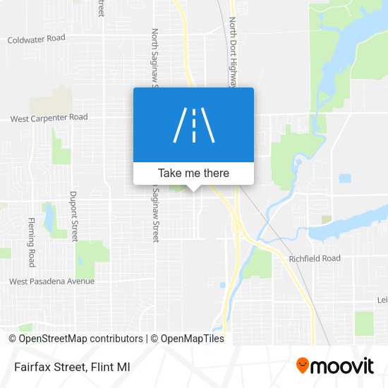 Mapa de Fairfax Street