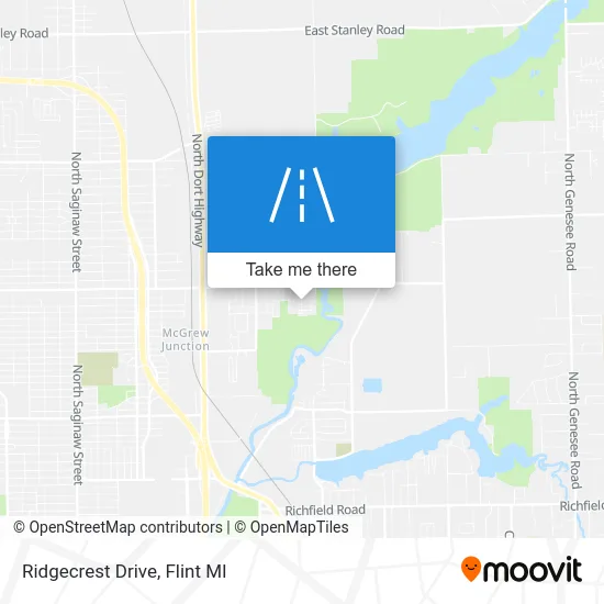 Ridgecrest Drive map