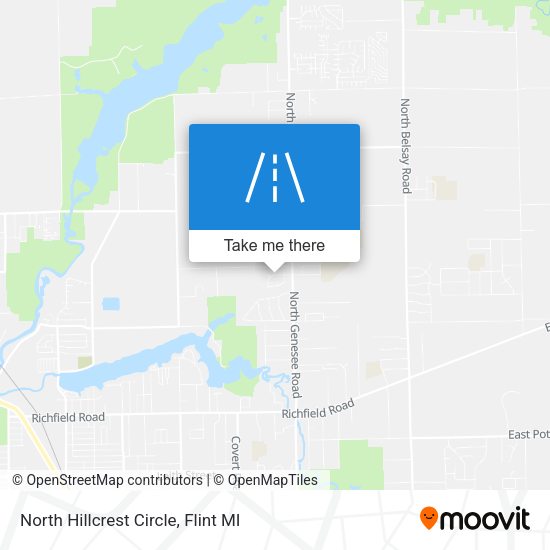 North Hillcrest Circle map