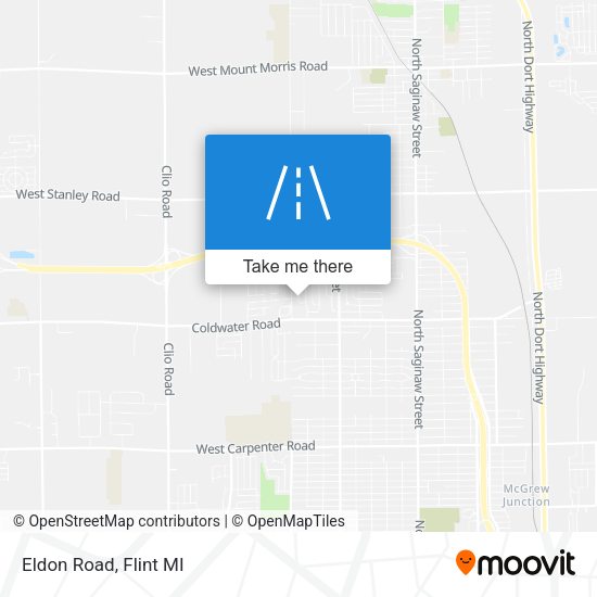 Mapa de Eldon Road