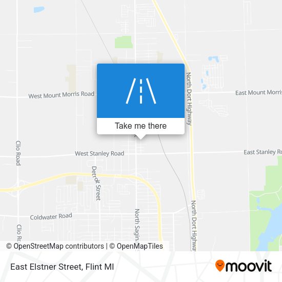 Mapa de East Elstner Street