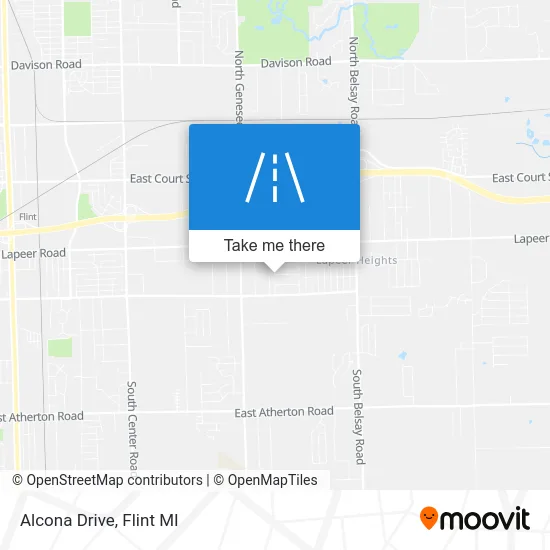 Alcona Drive map