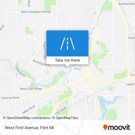 Mapa de West First Avenue
