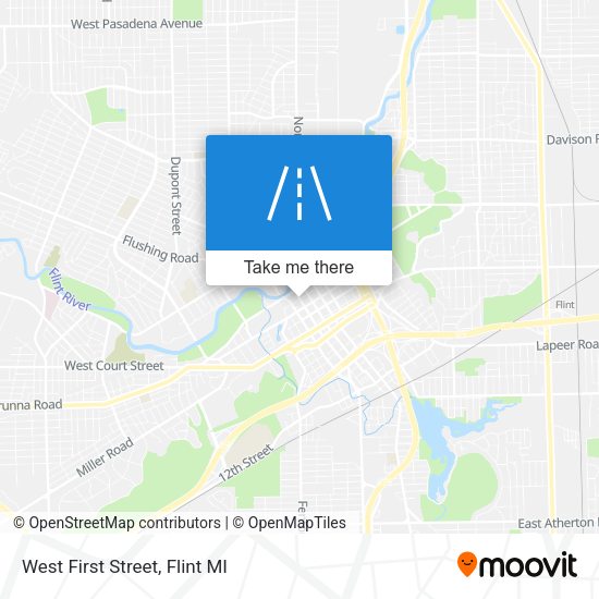 Mapa de West First Street