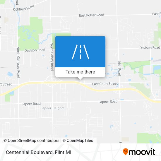 Centennial Boulevard map