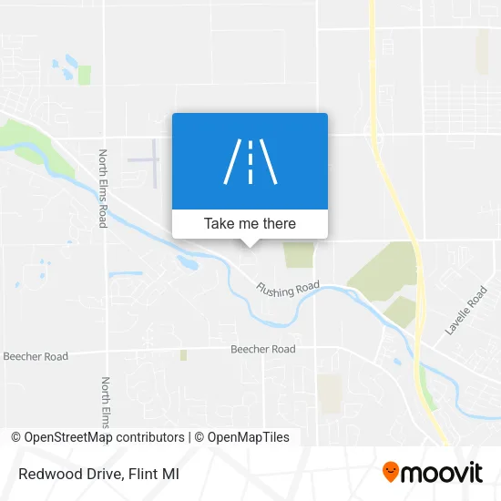 Redwood Drive map