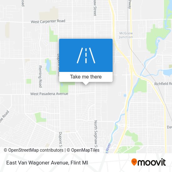 East Van Wagoner Avenue map