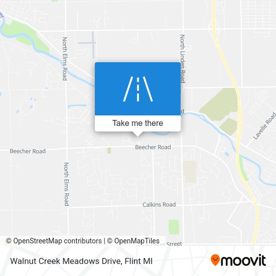 Walnut Creek Meadows Drive map