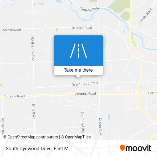 South Dyewood Drive map