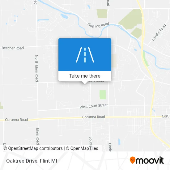 Oaktree Drive map