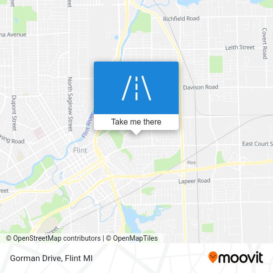 Mapa de Gorman Drive