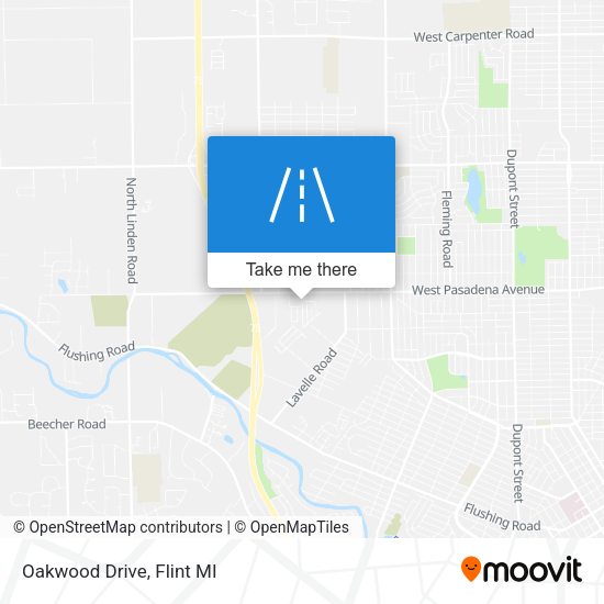 Oakwood Drive map