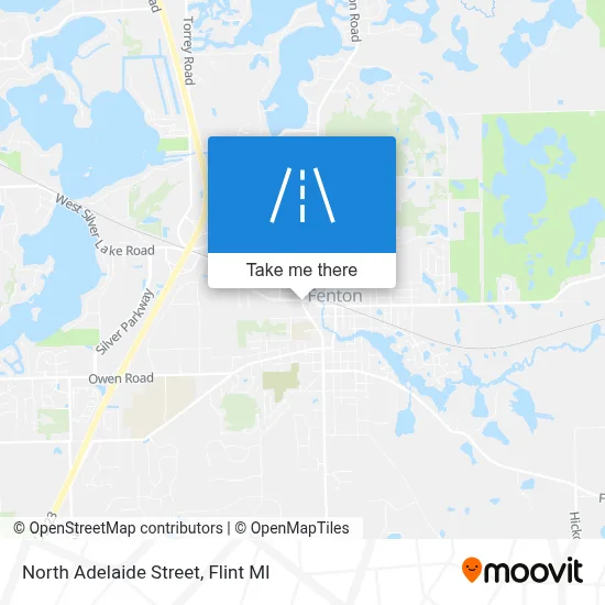 North Adelaide Street map