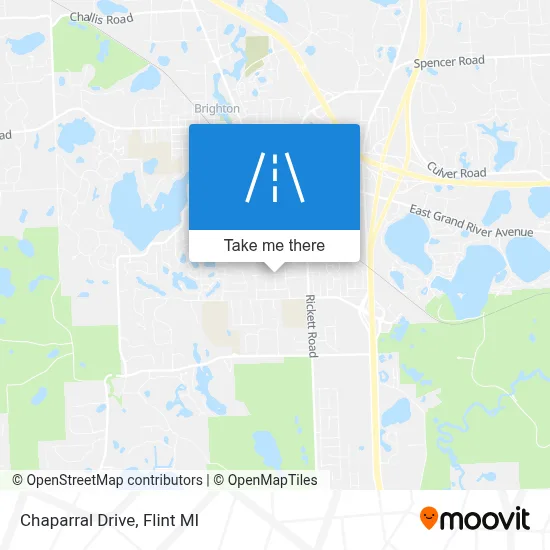 Chaparral Drive map
