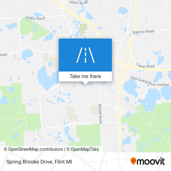 Spring Brooke Drive map