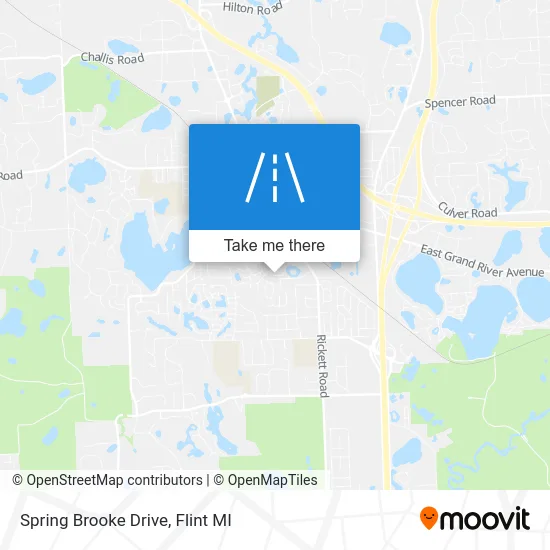 Spring Brooke Drive map