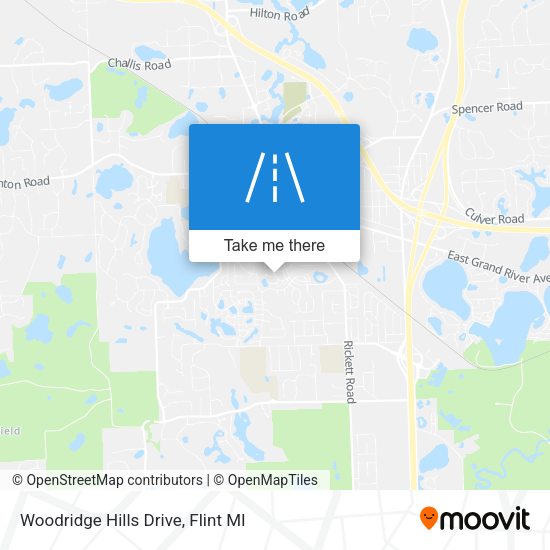 Woodridge Hills Drive map