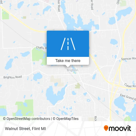 Walnut Street map