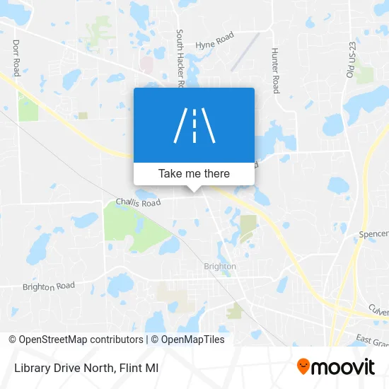 Library Drive North map