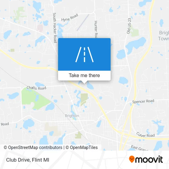 Club Drive map