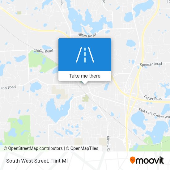 South West Street map