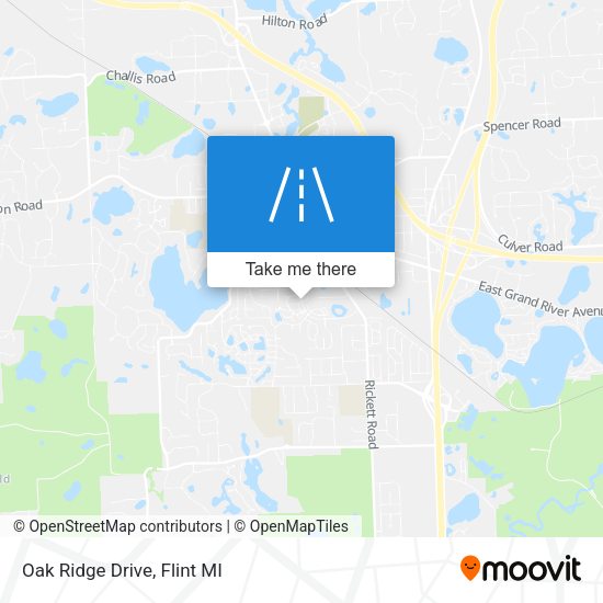 Oak Ridge Drive map