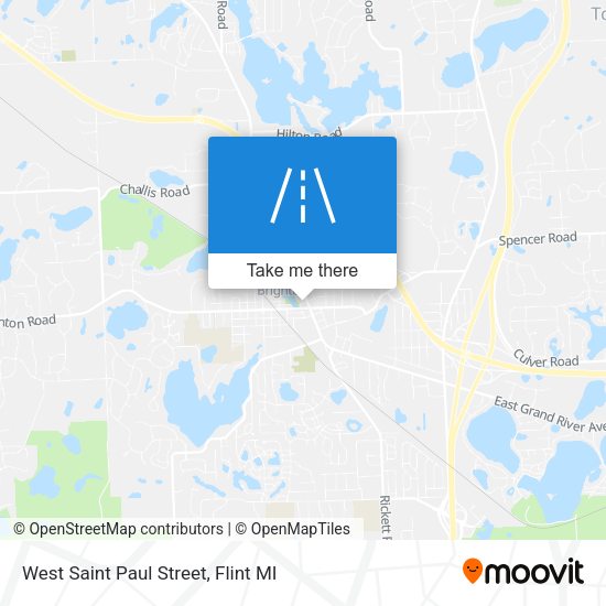 West Saint Paul Street map