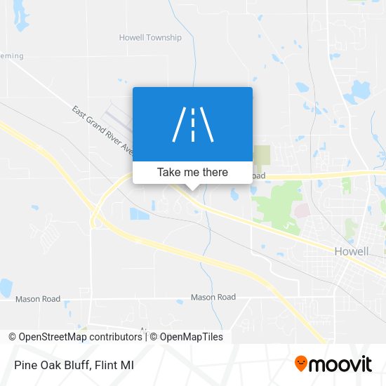 Pine Oak Bluff map