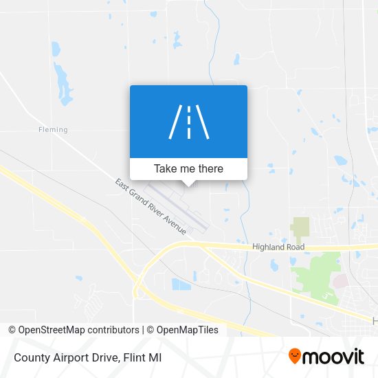 County Airport Drive map