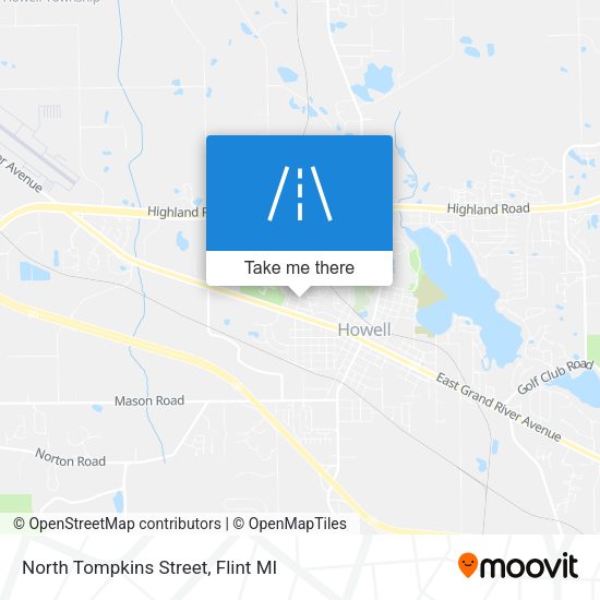 Mapa de North Tompkins Street